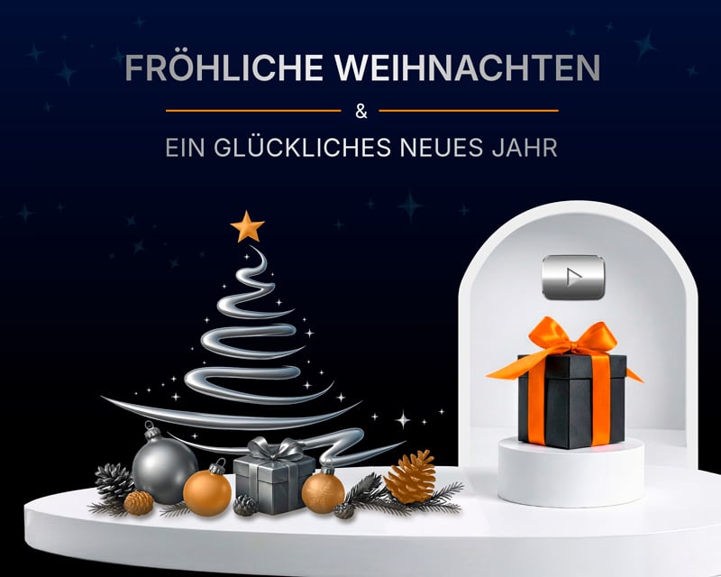Fröhliche Weihnachten und ein glückliches neues Jahr