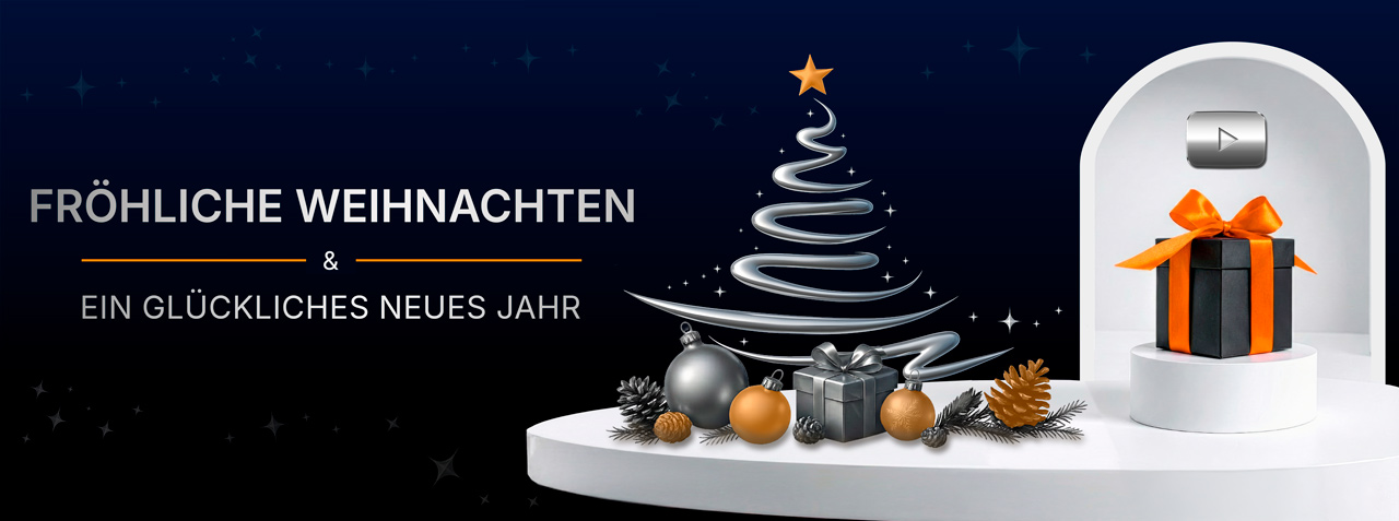 Fröhliche Weihnachten und ein glückliches neues Jahr